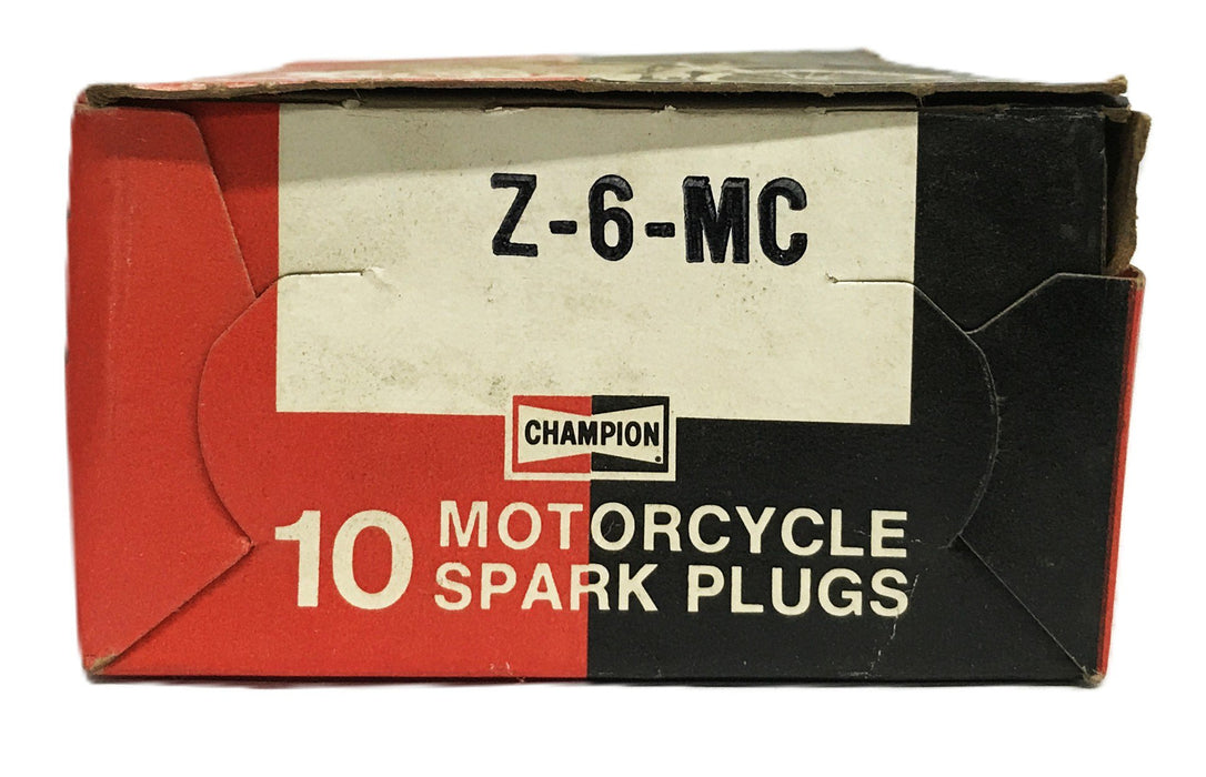 Champion Motorcycle Stark Plug A-6-MC [Lot of 10] NOS