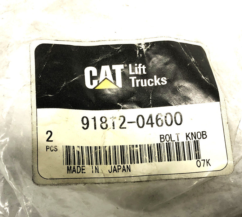 CAT Lift Trucks Bolt Knob 91812-04600 [Lot of 2] NOS