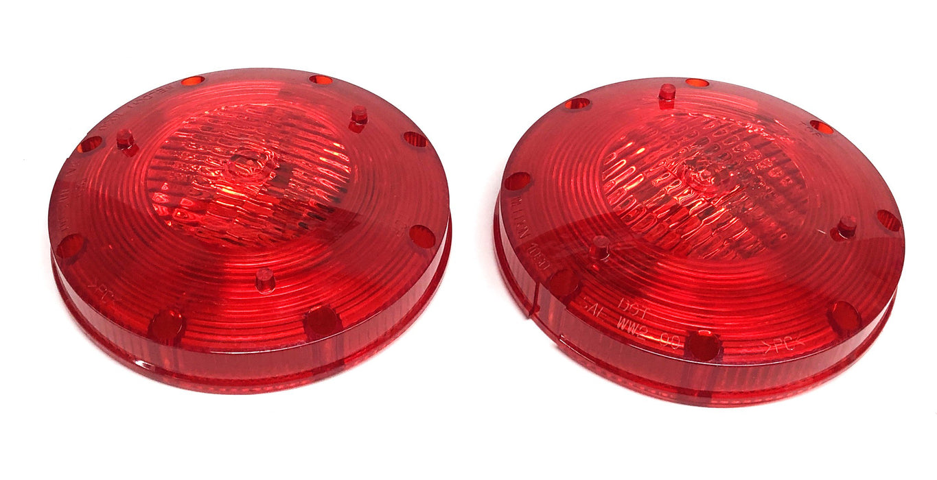 Weldon 7 Inch Red Turn Signal Lens Assembly 1080 [Lot of 2] NOS - GTS SPECIAL