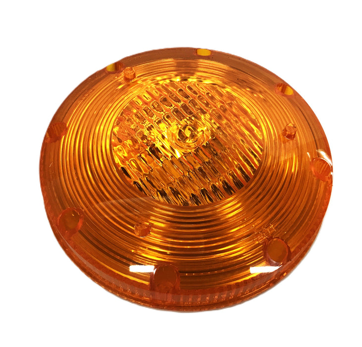 Weldon 7IN Amber Warning Light Lens and Reflector WTE-OC12-1184-00 [Lot of 3]NOS
