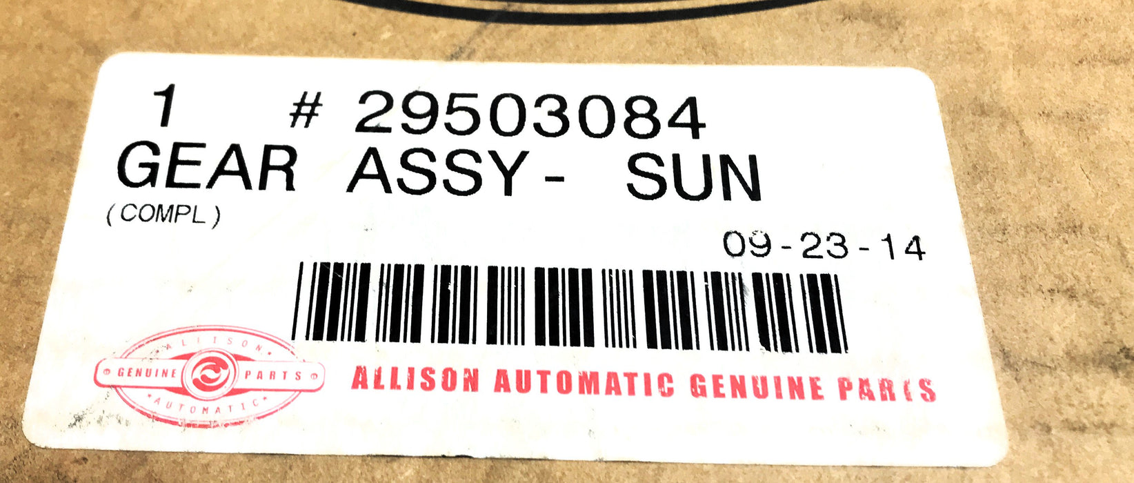 Allison Transmission Sun Gear Assembly 29503084 NOS