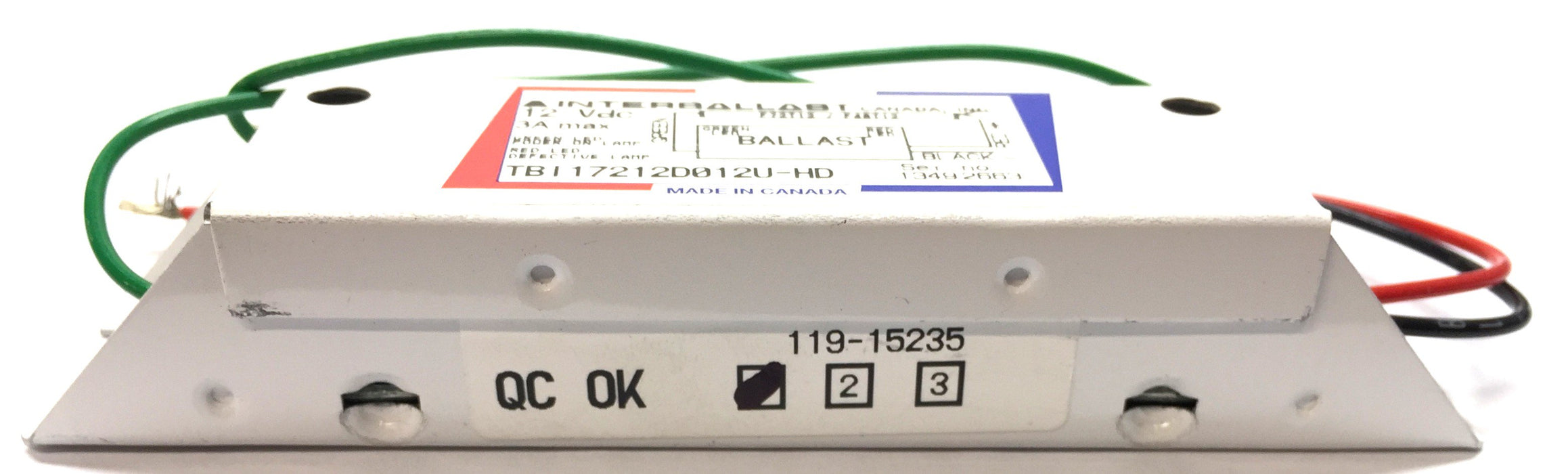 Interballast 12VDC Dome Light Ballast TBI17212D012U-HD [Lot of 2] NOS