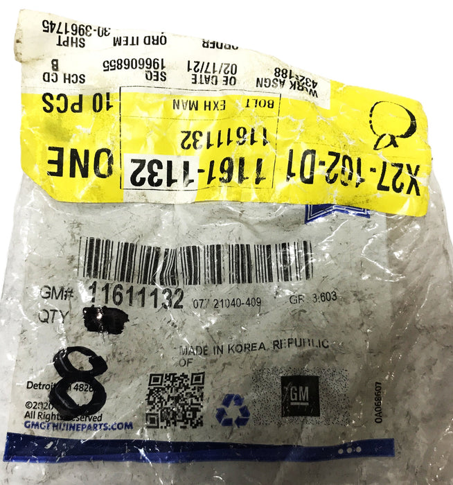 GM Intake and Exhaust Manifold Bolt 11611132 [Lot of 8] NOS