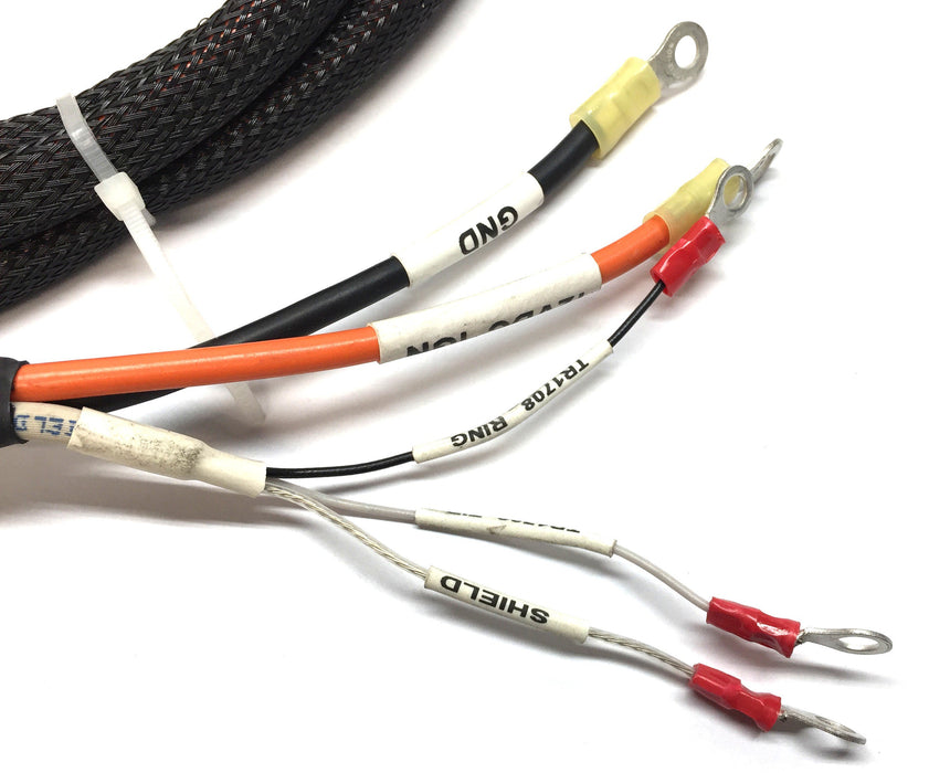 Control Cable,Inc. 12VDC Aux. Power Wiring Harness with Nylon Sleeve 140302-96 Rev.F NOS