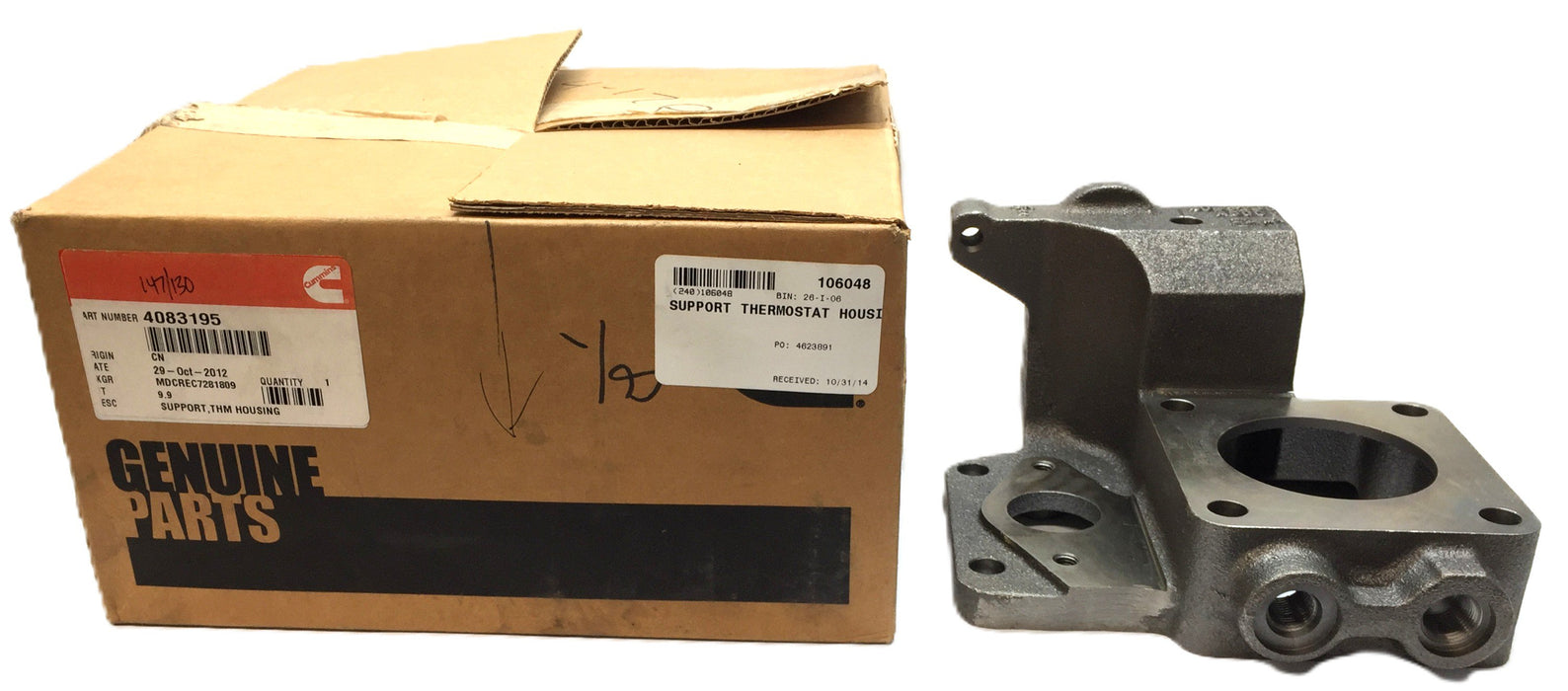 Cummins Thermostat Housing Support 4083195 NOS
