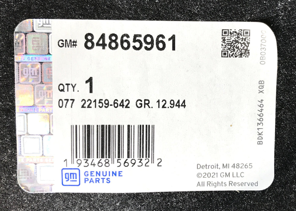 GM Wheel House Liner 84868461 NOS