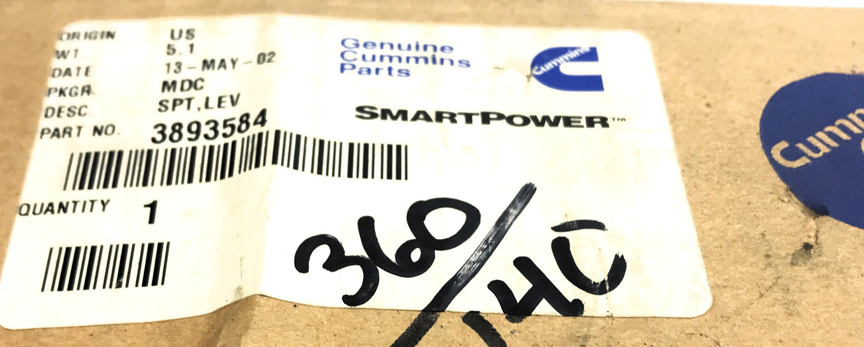 Cummins Rocker Lever Support 3893584 NOS