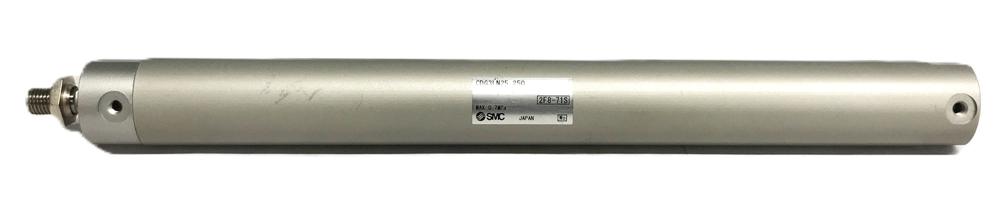 SMC Pneumatic Cylinder CDG3LN25-250 NOS