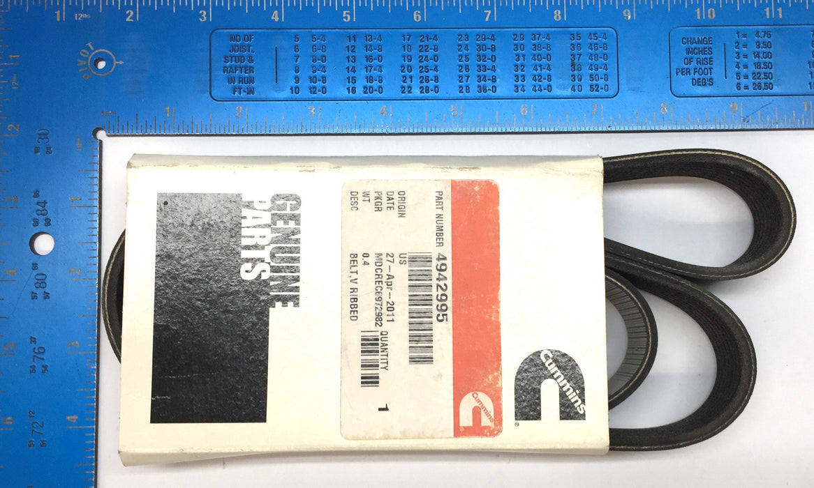 Cummins V-Ribbed Belt 4942995 NOS