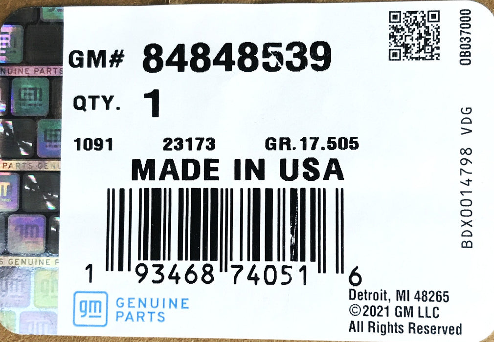 GM (GMC) Fender Flare Set 84848539 NOS