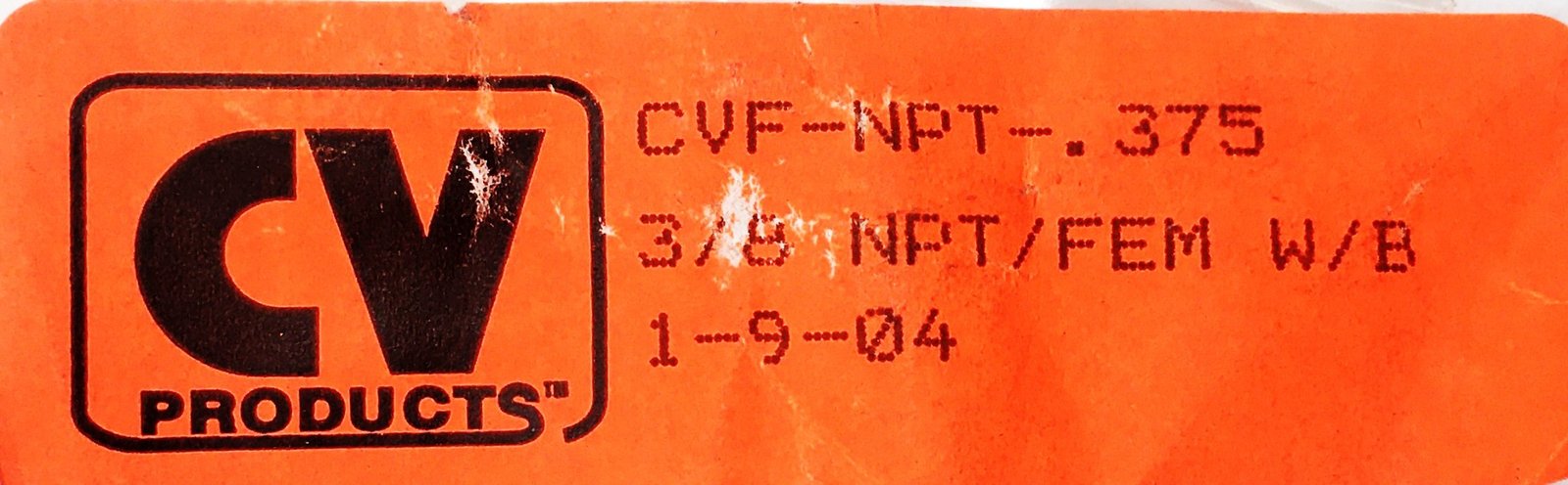 CV Products 3/8 Inch NPT Female W/B Weld On Flange CVF-NPT-.375 [Lot of 4] NOS