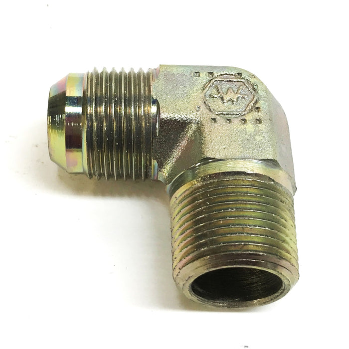 Eaton Weatherhead 37 Degree Flare 90 Degree Steel Elbow [Lot of 3] NOS