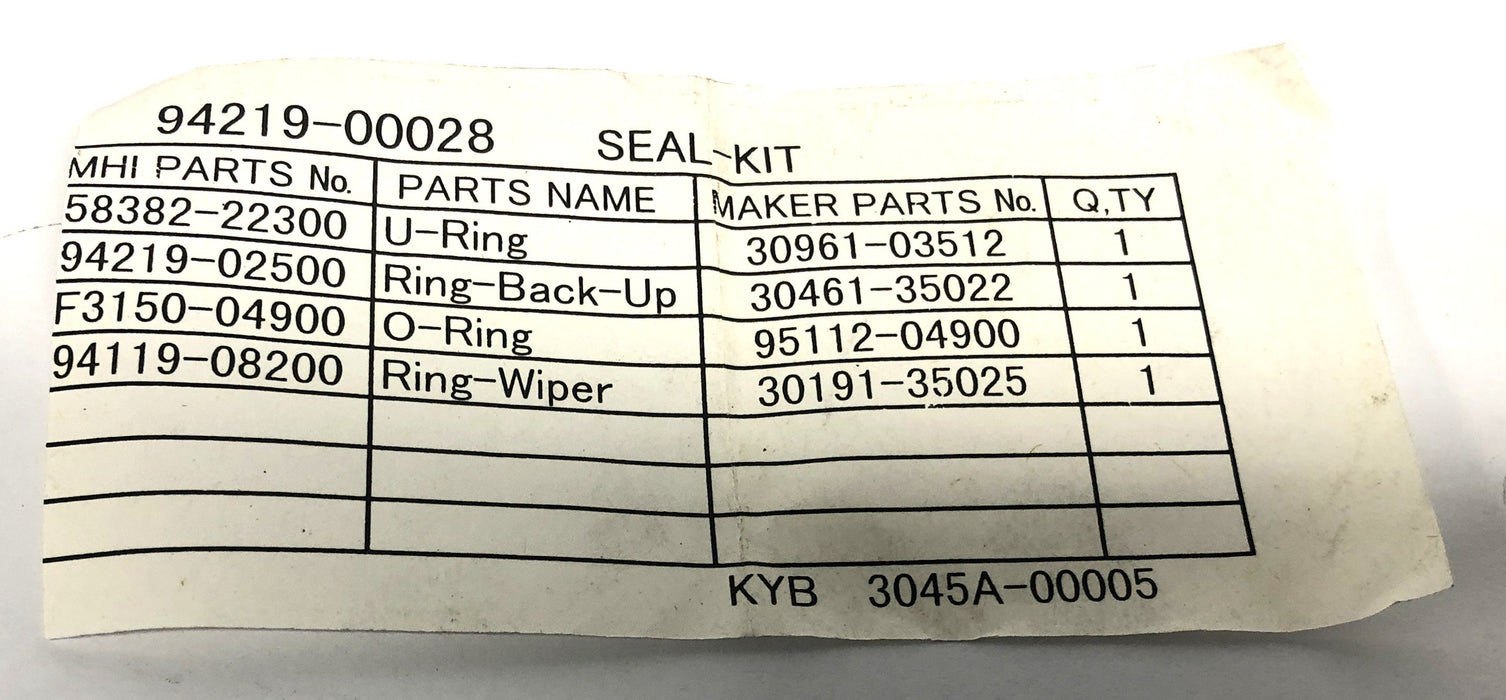 CAT OEM Seal Kit 9421900028 NOS