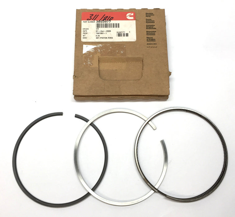 Cummins Engine Piston Ring Set 3803977 (3pcs) NOS