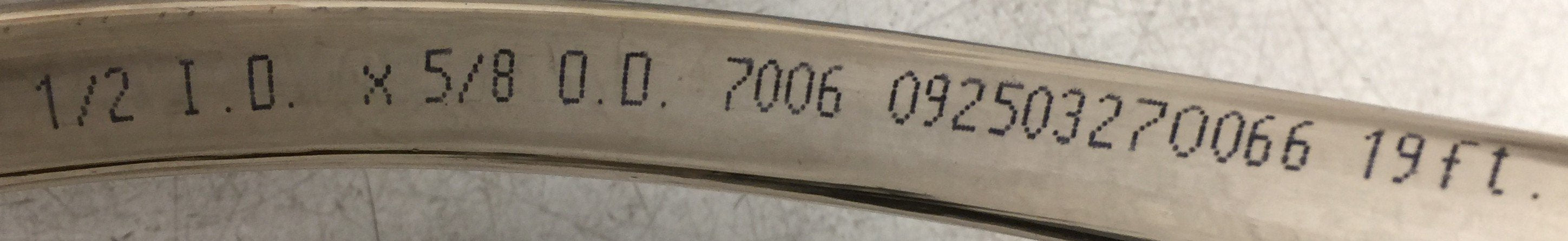 Samar 80' Non-Toxic Clear PVC Tubing 1/2" I.D x 5/8" O.D 7006P NOS