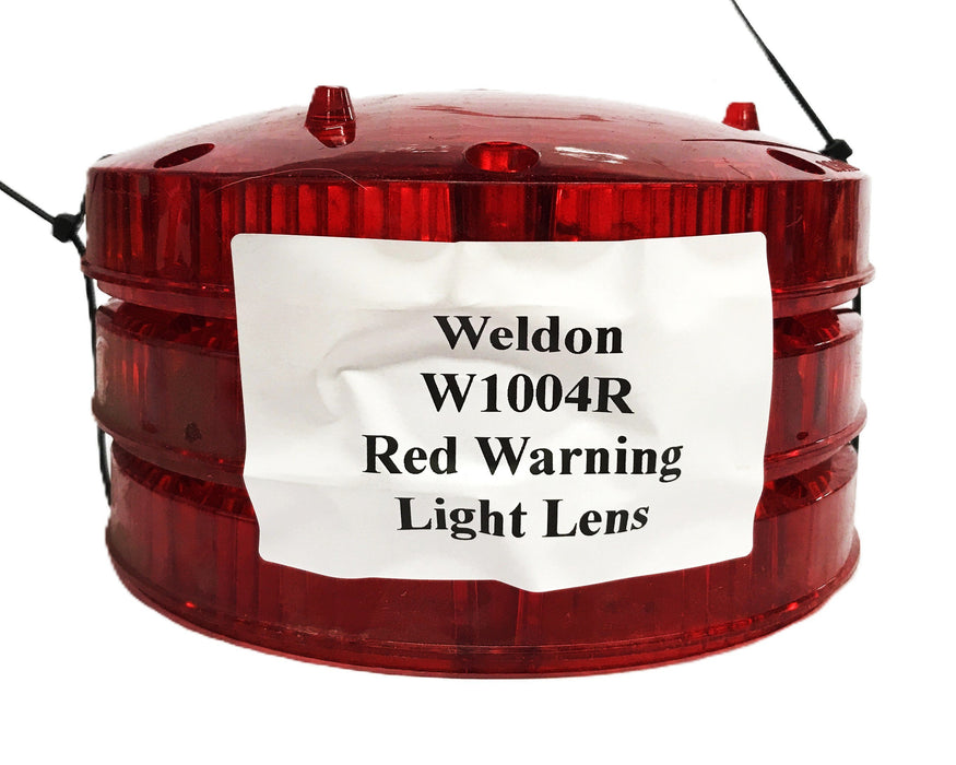 Weldon Red Warning Light Lens W1004R [Lot of 3] NOS