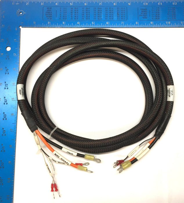 Control Cable,Inc. 12VDC Aux. Power Wiring Harness with Nylon Sleeve 140302-96 Rev.F NOS