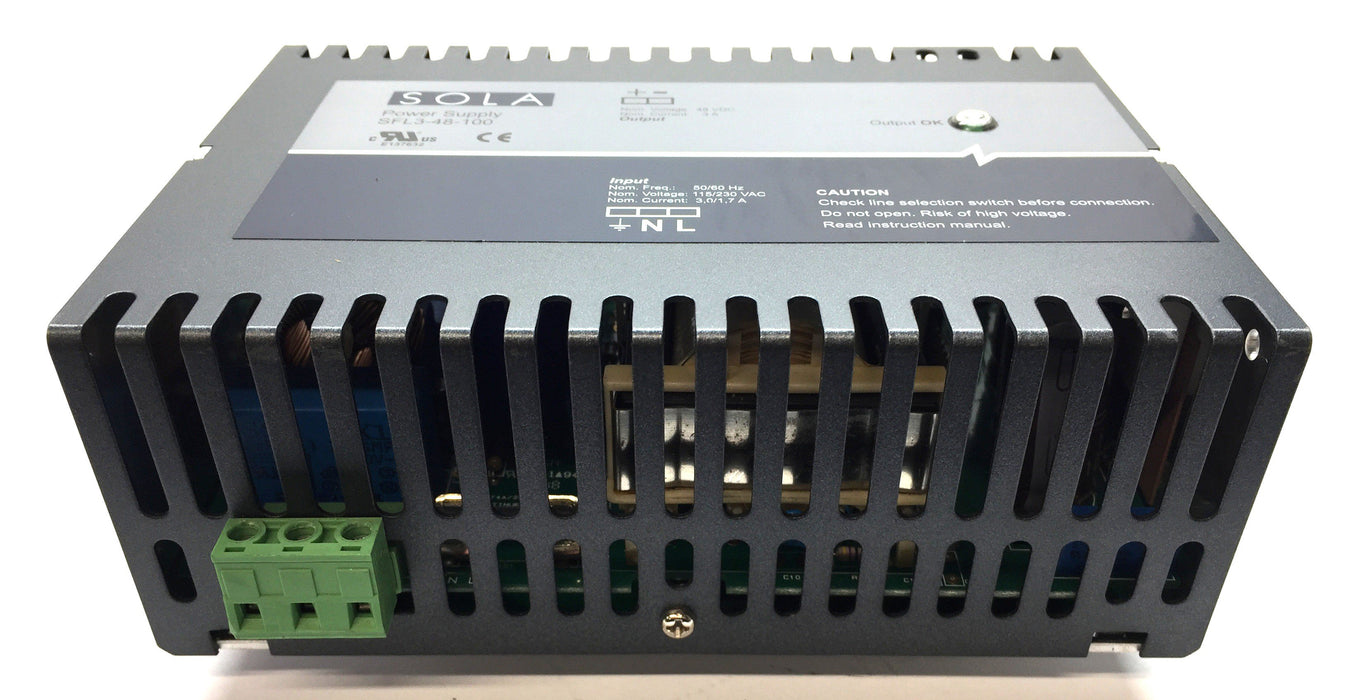 Sola Power Supply 48VDC/3A SFL3-48-100 USED