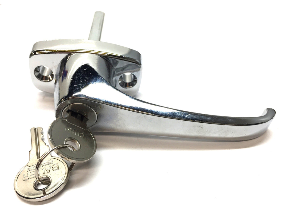 Bauer Chrome Locking Handle w/2-Keys L-201 NOS