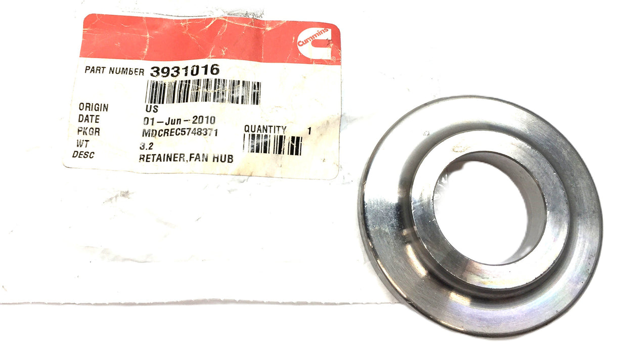 Cummins Fan Hub Retainer 3931016 NOS