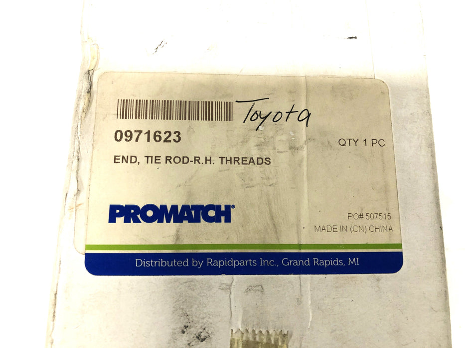 ProMatch RH Threads Tie Rod End For Toyota Missing Pin 0971623 (SR06-001) NOS