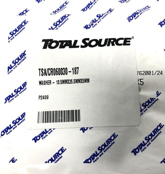 Total Source 13.5x25.5x5MM Washer CR060030-187 NOS