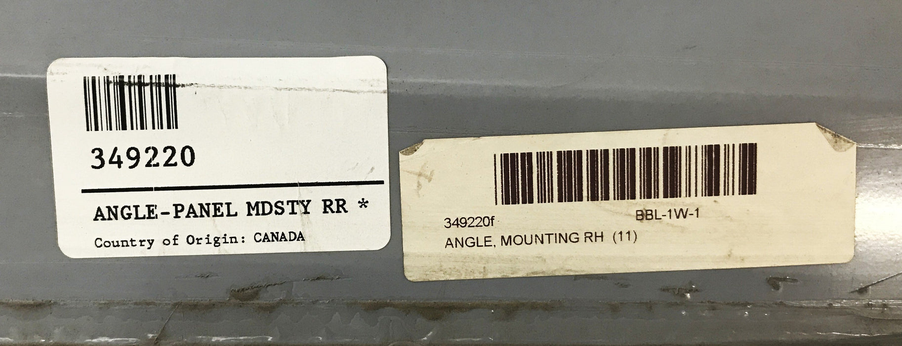 New Flyer RH Angled Mounting Panel (Grey) 349220 [Lot of 3] NOS
