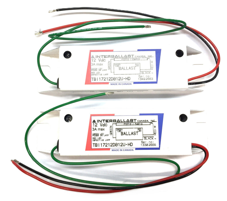 Interballast 12VDC Dome Light Ballast TBI17212D012U-HD [Lot of 2] NOS