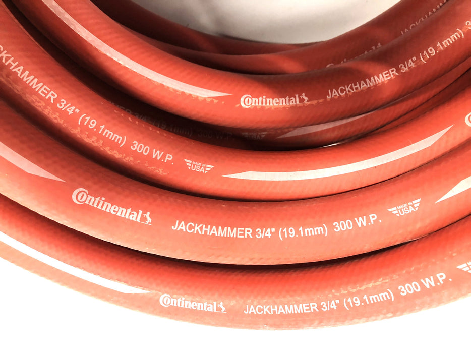 Continental Jack Hammer 50 Foot Pneumatic Hose 300WP 3/4 Inch (012323A) NOS