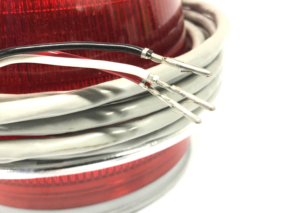 Whelen Red Dome-Profile Permanent Mount Strobe Light Head "F Head" NOS - GTS SPECIAL
