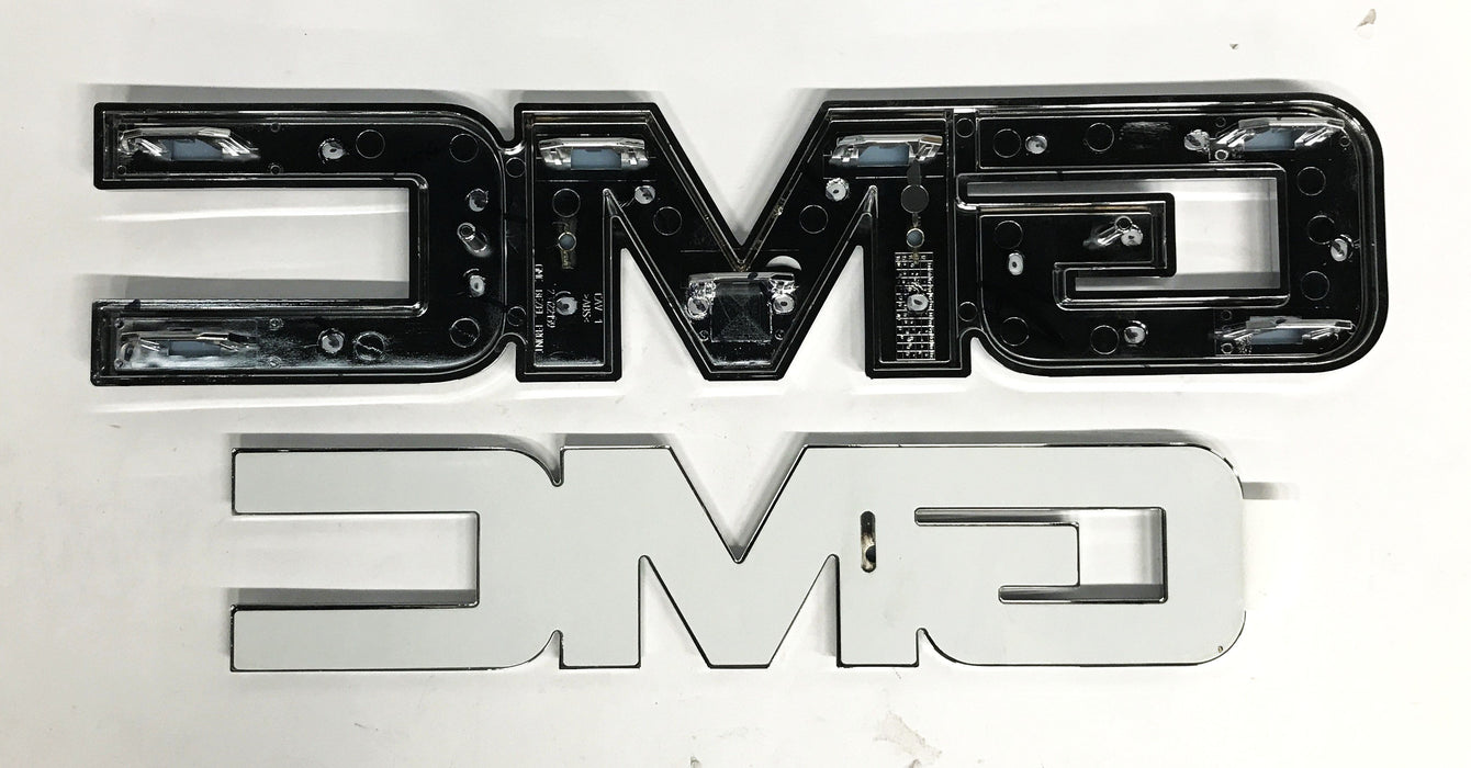 GM "GMC" Black Emblem Set 84395038 NOS