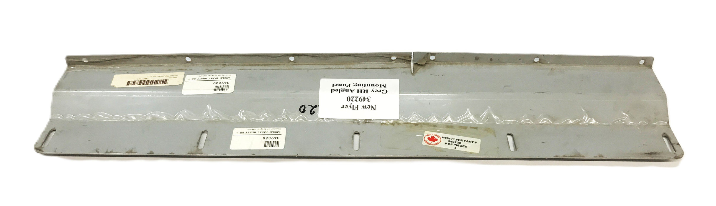 New Flyer RH Angled Mounting Panel (Grey) 349220 [Lot of 3] NOS