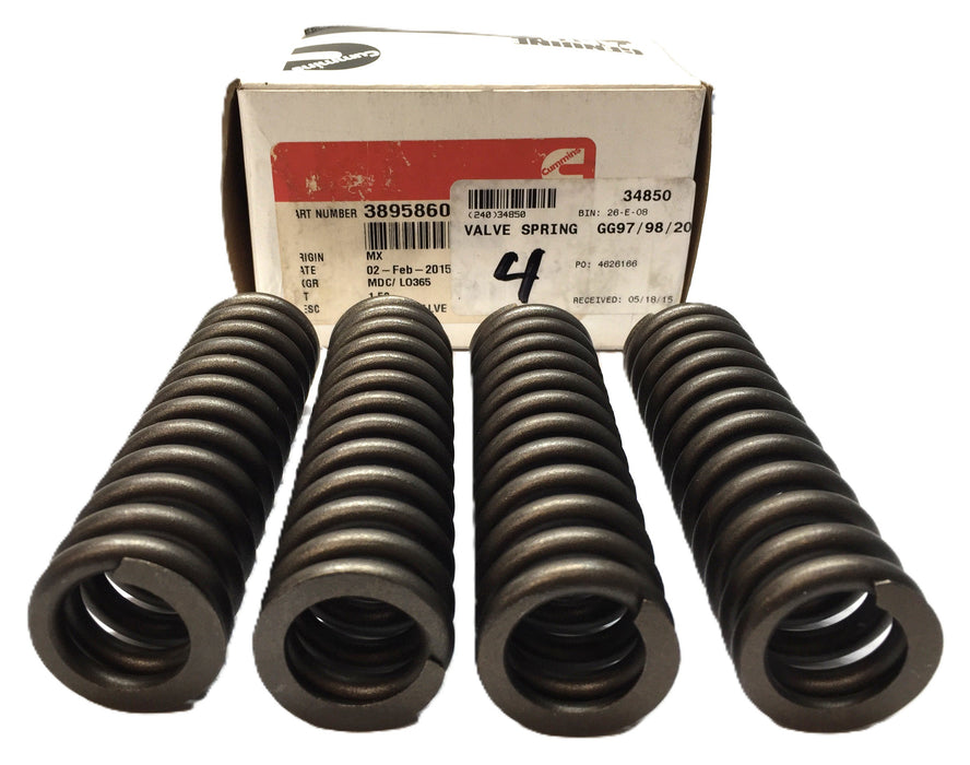 Cummins Valve Spring Pack 3895860 (4pcs) NOS