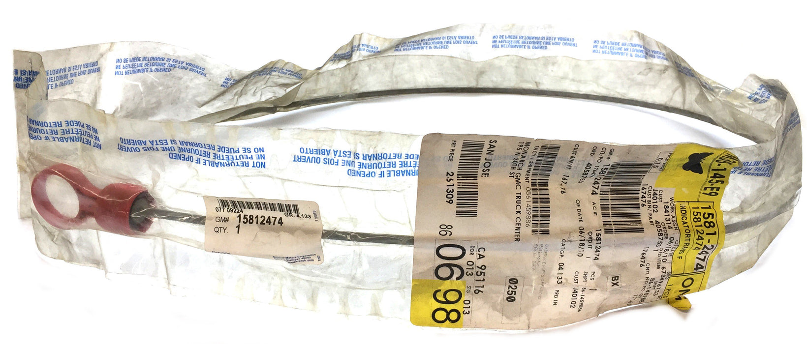 General Motors Transmission Fluid Indicator 15812474 NOS