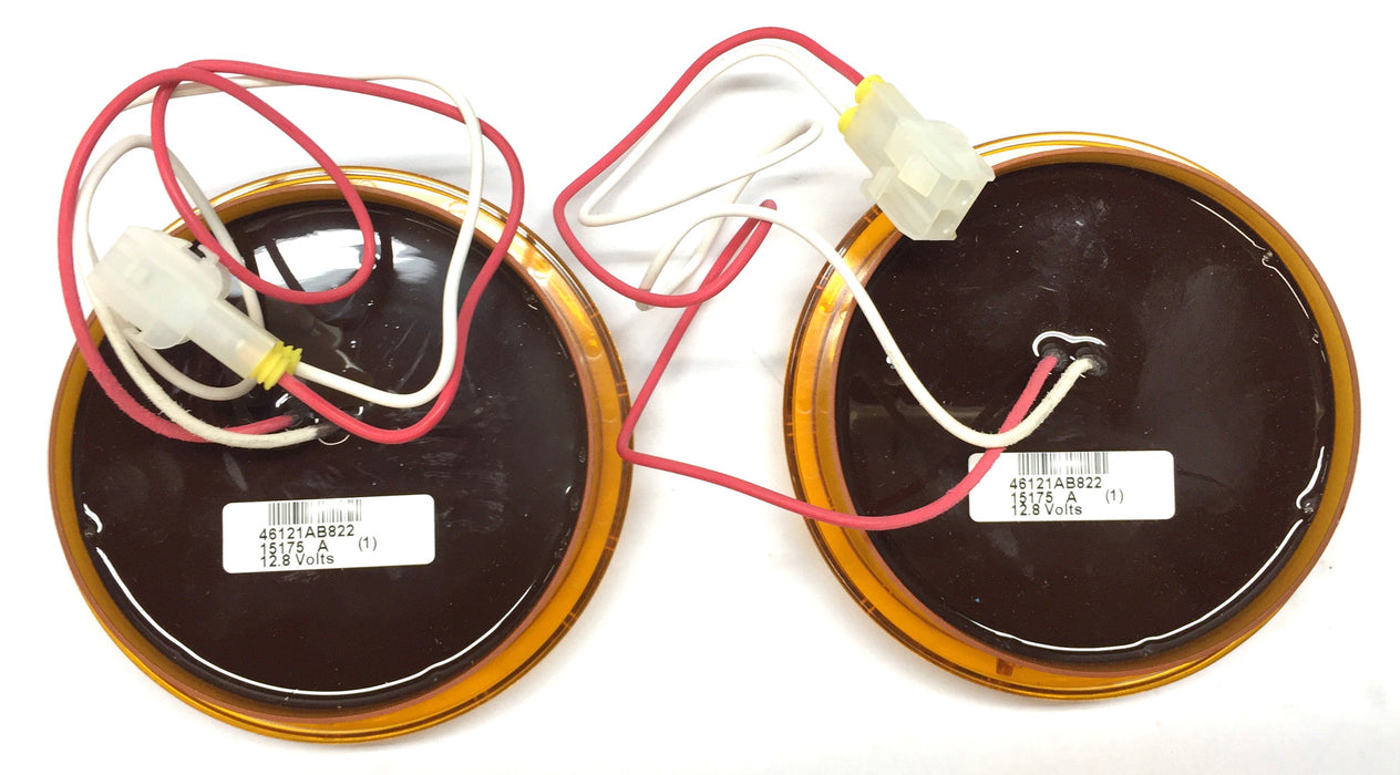 Dialight Amber 12.8V 4" Round 40 Series Signal Light 46121AB822 [Lot of 2] NOS