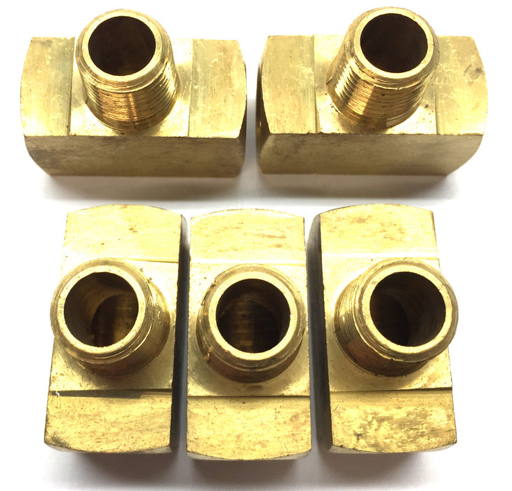 Eaton 3/8" NPT Brass Branch Tee Fitting WH3600X6 [Lot of 5] NOS