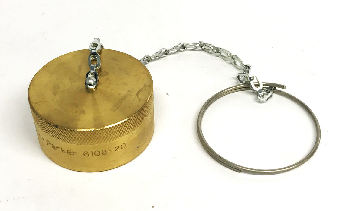 Eaton Low-Spill Hydraulic Dust Cap with Chain 5100S720 NOS