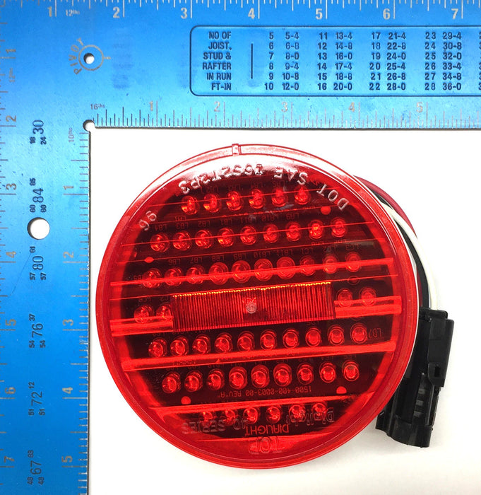 Dialight 40 Series Round Brake Light 400-01RB NOS
