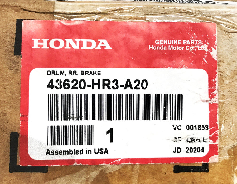 Honda 4 X 4 Brake Drum Assembly 43620-HR3-A20 NOS