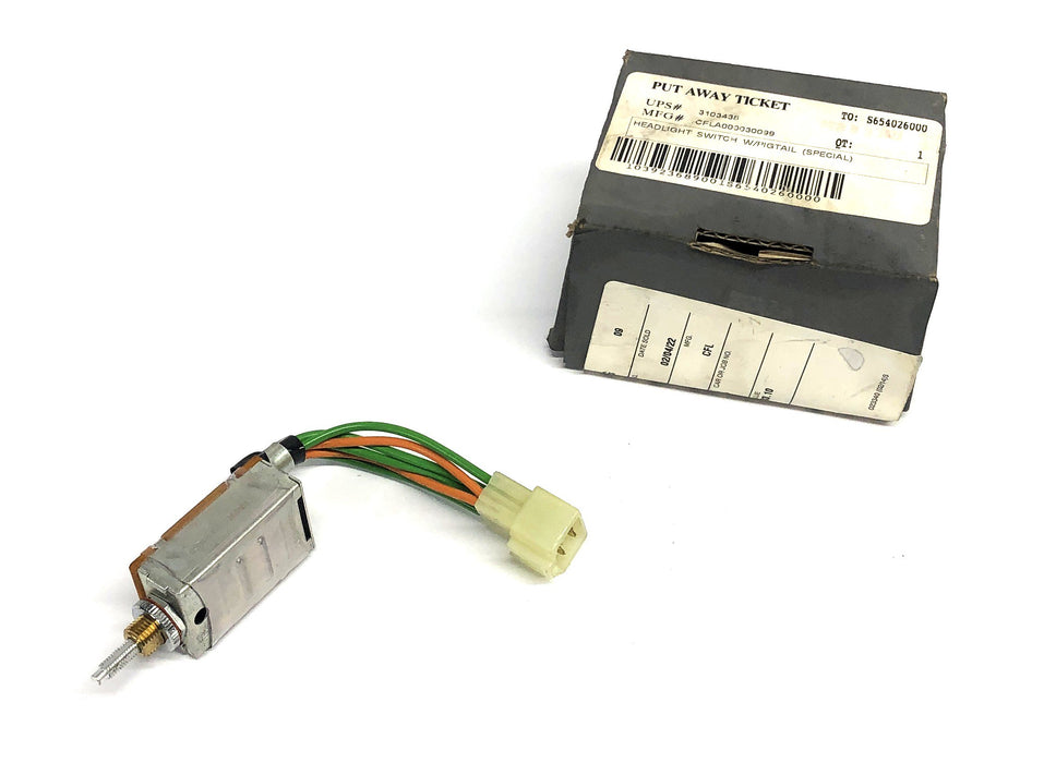 Unbranded Headlight Switch With Pigtail For CAT Forklift A0000-30099 NOS