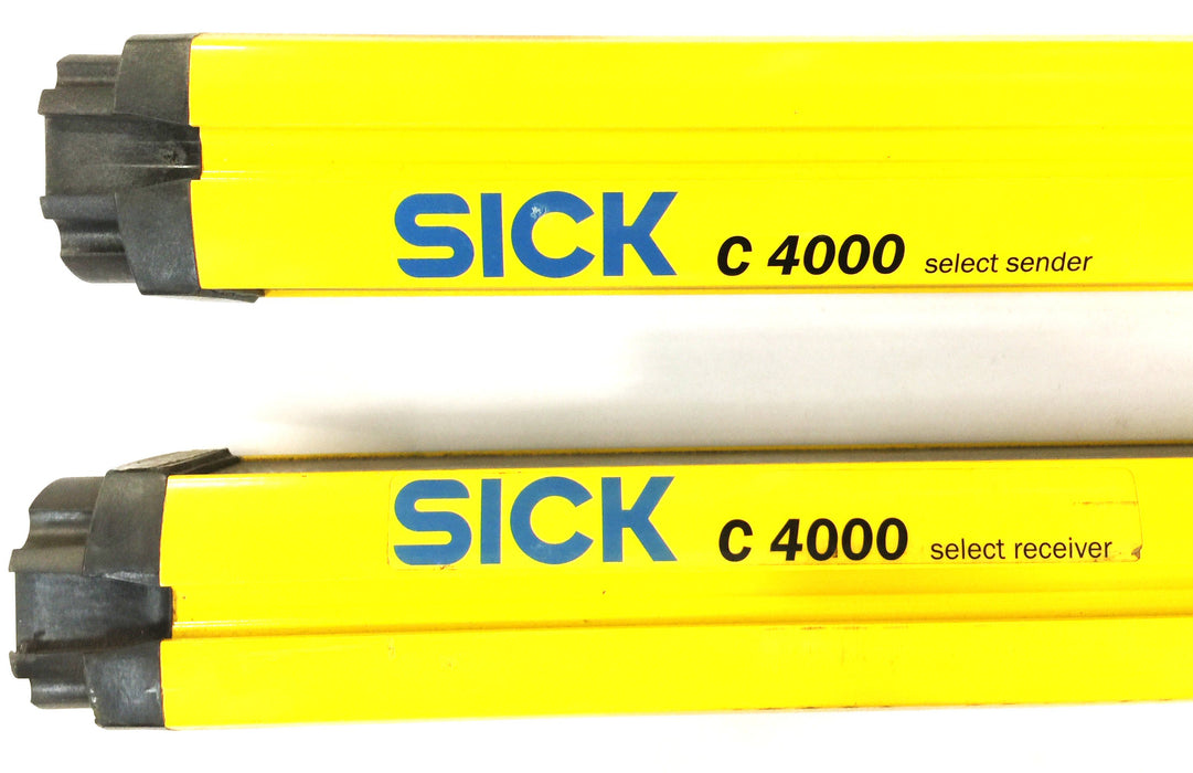Sick C4000 Safety Light Sender/Receiver Set XC40S-1503A0A00BA0\XC40E-S206 USED