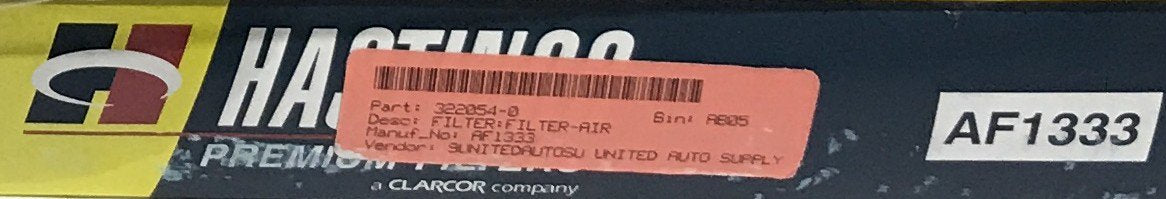 Hastings Air Filter AF1333-2 [Lot of 2] NOS