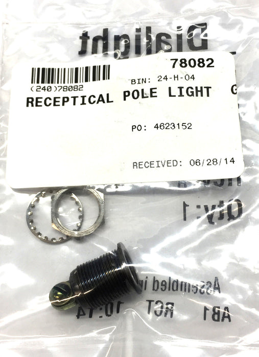 Dialight T-1-3/4 Flanged Single Terminal Panel Indicator Base 004-1830-29201 [Lot of 3] NOS
