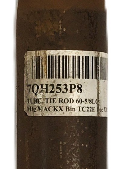 Mack Cross Steering Rod Tube 7QH253P8 NOS