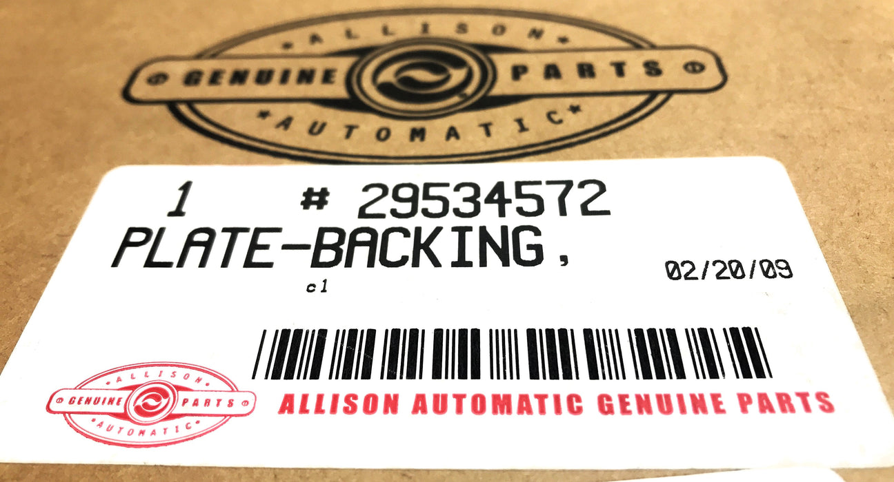 Allison Transmission C1 Backing Plate 29534572 NOS