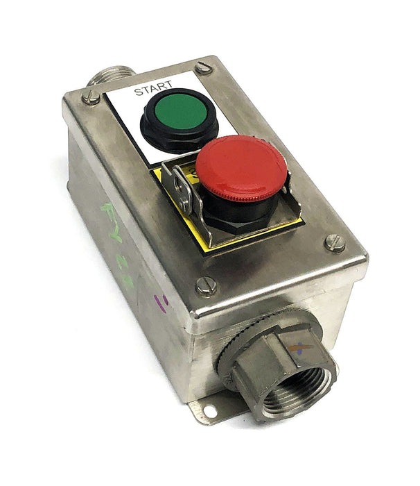 Unbranded 2 Push Button Control Station NOS