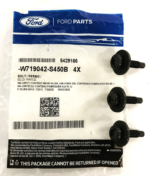 Ford Fender Liner Bolt W719042-S450B [Lot of 3] NOS