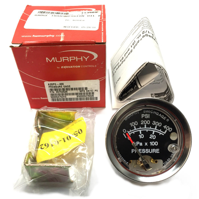 FW Murphy A20PG-400 Oil Pressure Gauge 05702526 NOS