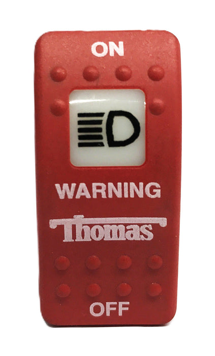 Thomas Red On/Off Rocker Switch S-4725 [Lot of 2] NOS