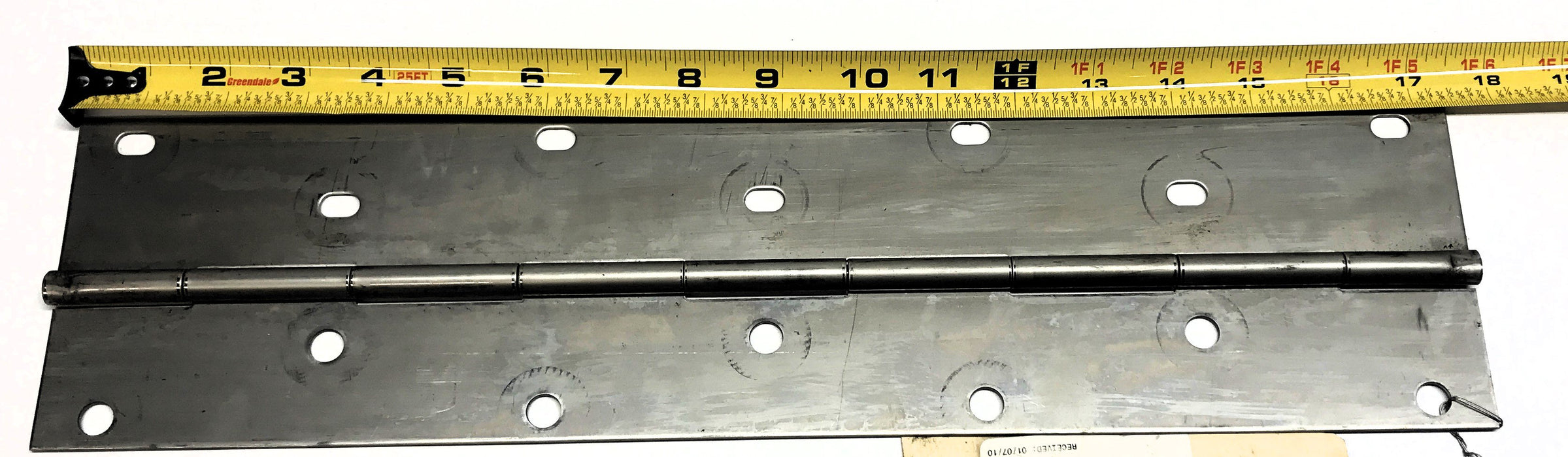 Unbranded Approx 17-7/16 x 4-13/16" Rear Ramp Piano Hinge USED